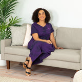Tie-Dye Paw Print Maxi Dress - Aaria Tees Aaria Tees