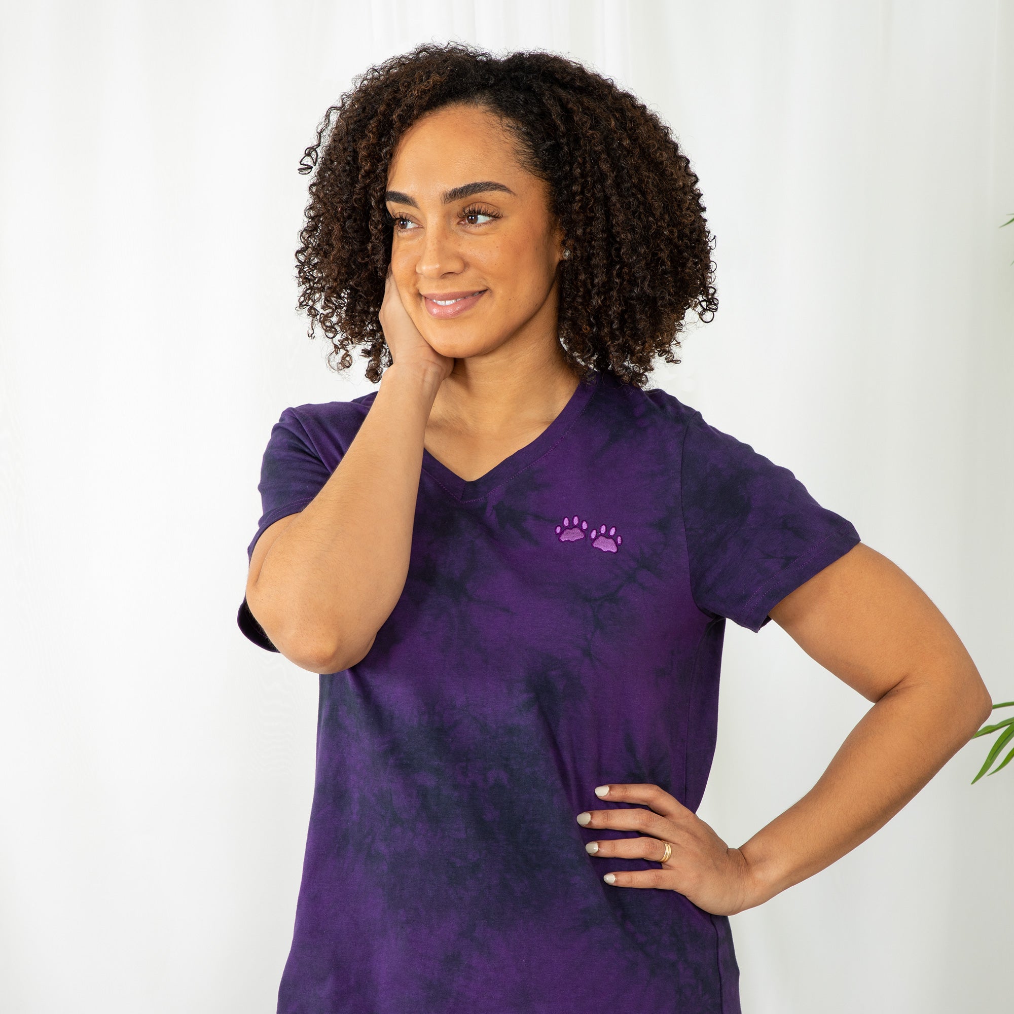 Tie-Dye Paw Print Maxi Dress - Aaria Tees Aaria Tees