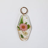 Elegant Real Flowers Keychain - Aaria Tees Aaria Tees