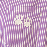Pinstripe Pet Short Sleeve Button Up Shirt - Aaria Tees Aaria Tees