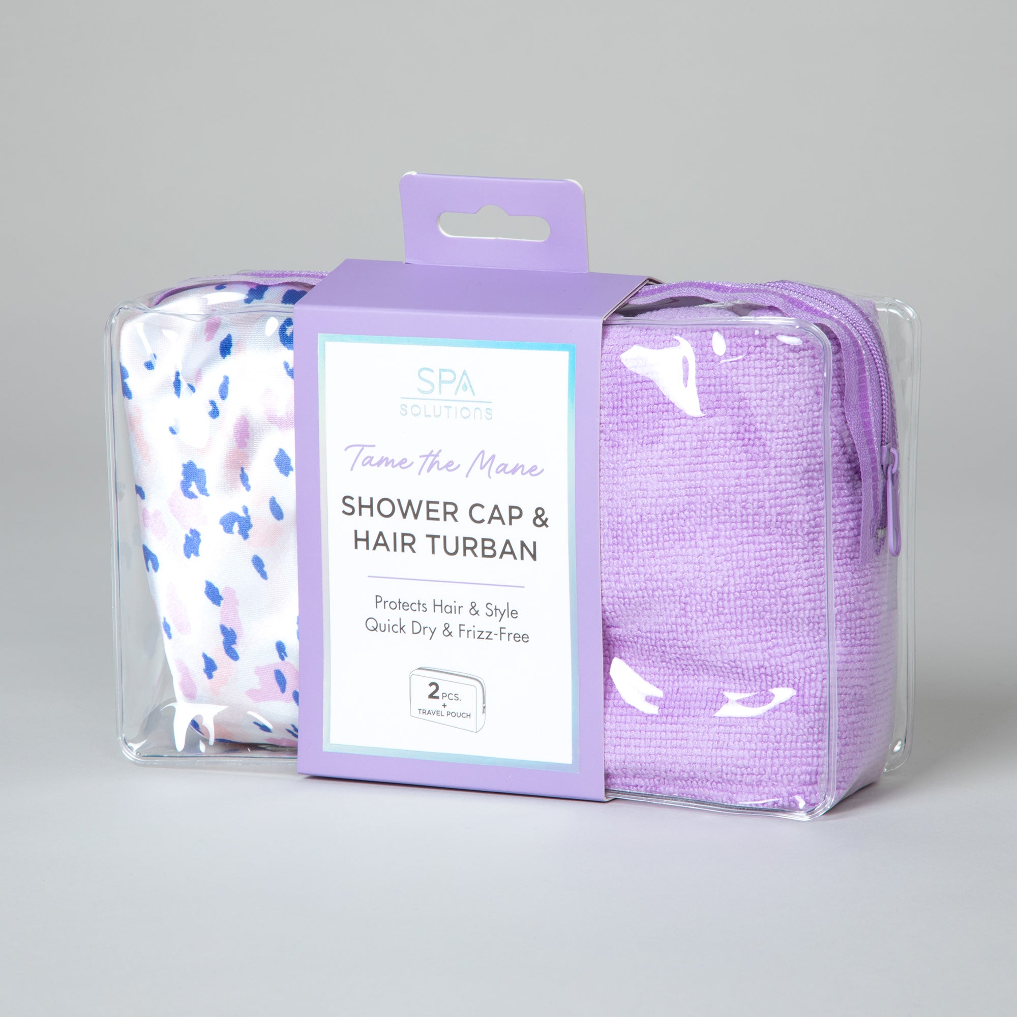 Cala&reg; Shower Cap & Hair Turban Set - Aaria Tees Aaria Tees