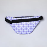 Plaid Paw Print Large Fanny Pack with 3 Zippered Pockets - Aaria Tees Aaria Tees