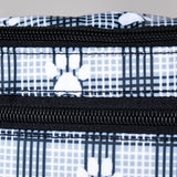 Plaid Paw Print Large Fanny Pack with 3 Zippered Pockets - Aaria Tees Aaria Tees