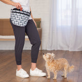 Plaid Paw Print Large Fanny Pack with 3 Zippered Pockets - Aaria Tees Aaria Tees