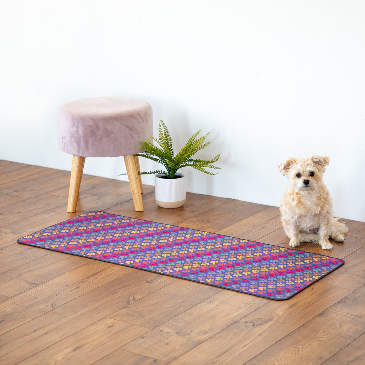 Diagonal Paws Floor Runner - Aaria Tees