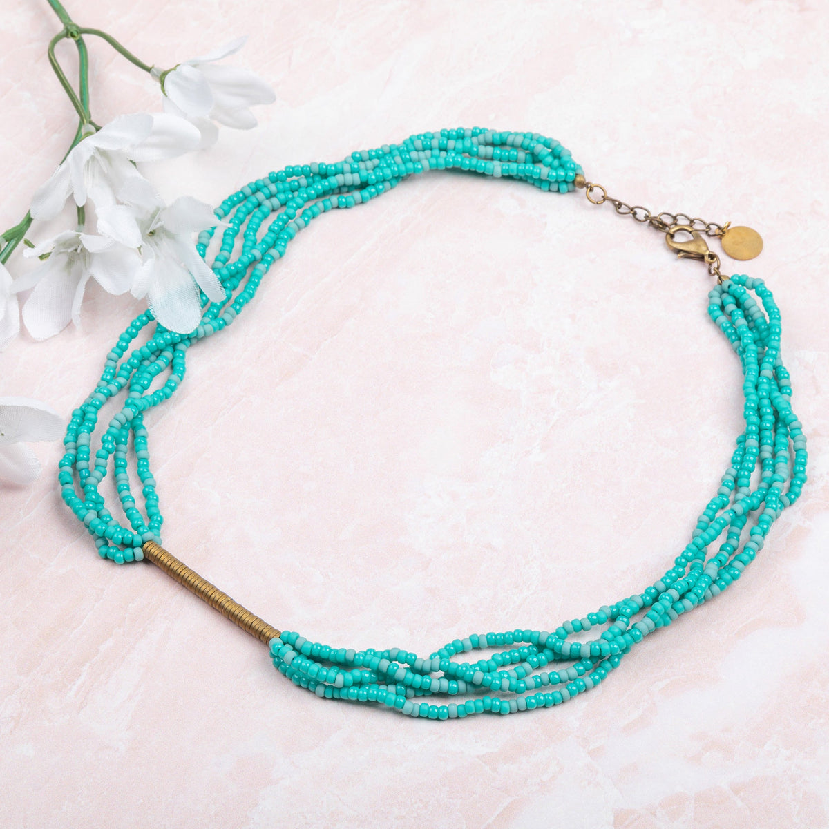 Iraqi Multi-Strand Beaded Necklace - Aaria Tees