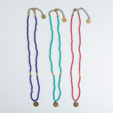 Iraqi Leaf Charm Beaded Necklace - Aaria Tees Aaria Tees