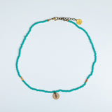 Iraqi Leaf Charm Beaded Necklace - Aaria Tees Aaria Tees