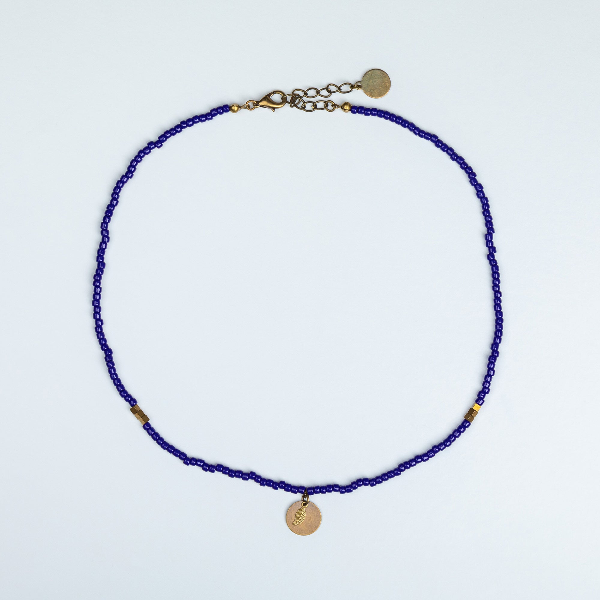 Iraqi Leaf Charm Beaded Necklace - Aaria Tees Aaria Tees