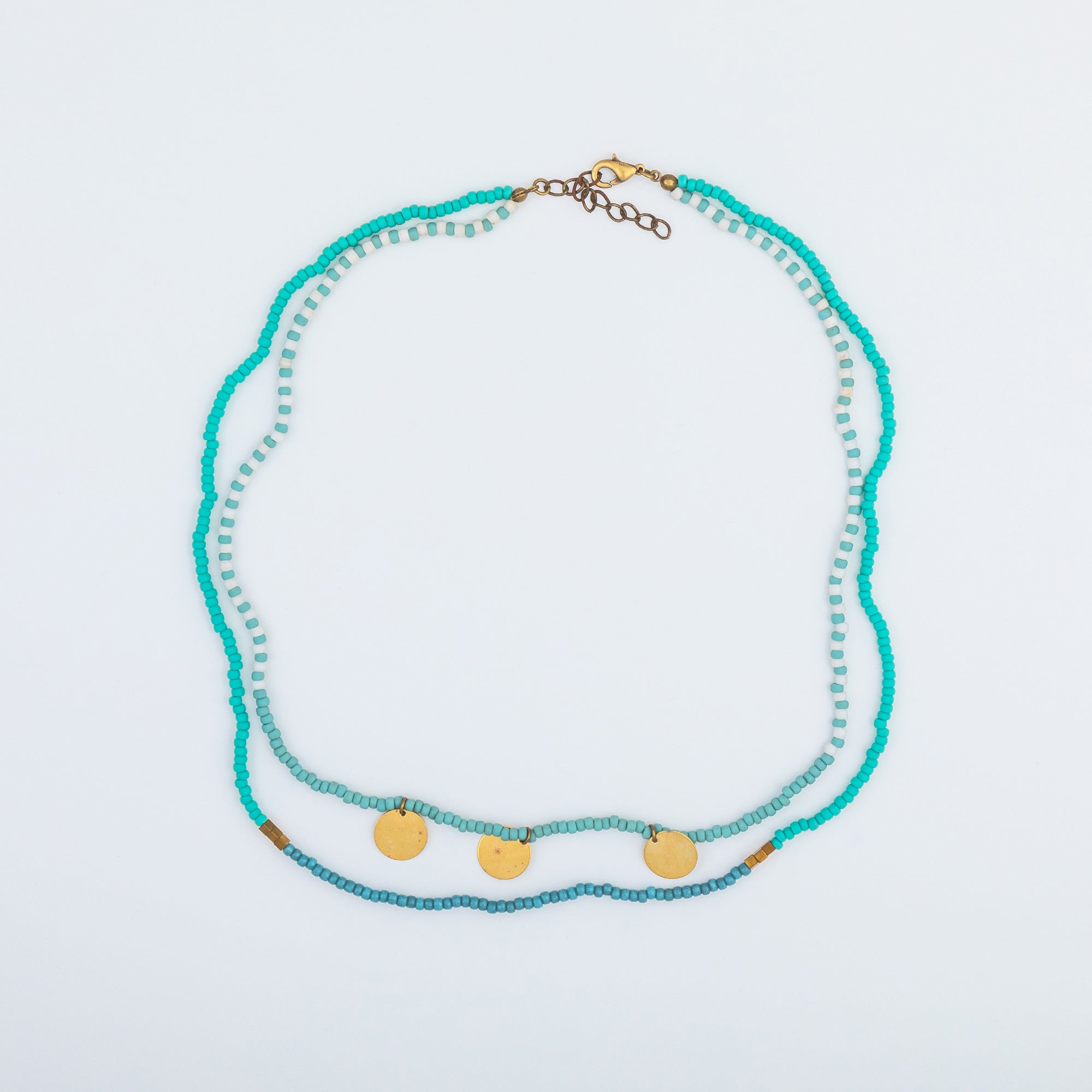 Iraqi Seed Beaded Strand Necklace - Aaria Tees Aaria Tees