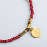 Iraqi Single Charm Beaded Bracelet - Aaria Tees Aaria Tees
