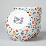 Ceramic Paw Lover Soup or Salad Bowl - Set of 4 - Aaria Tees Aaria Tees