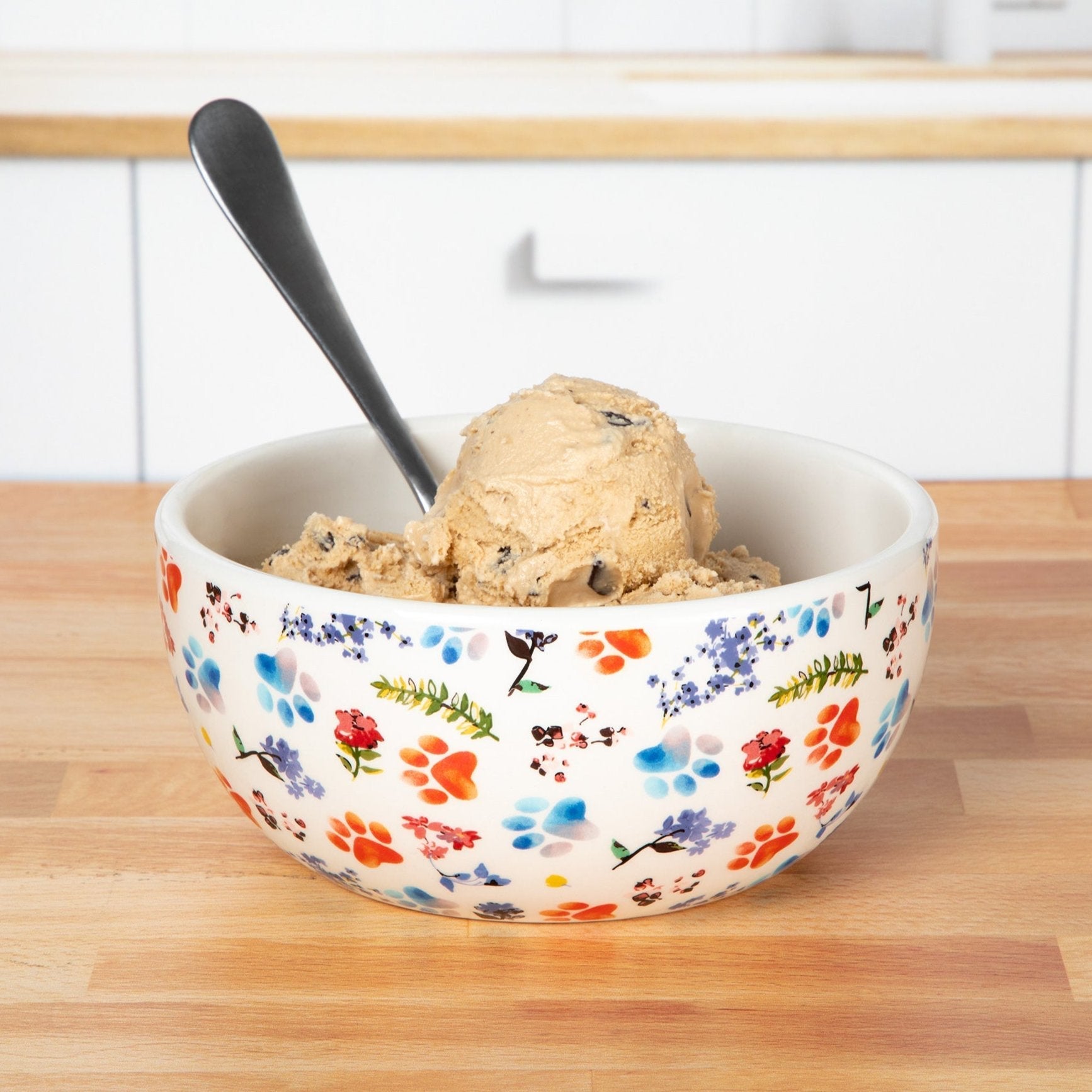 Ceramic Paw Lover Soup or Salad Bowl - Set of 4 - Aaria Tees Aaria Tees