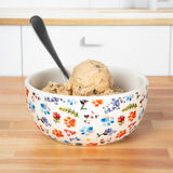 Ceramic Paw Lover Soup or Salad Bowl - Set of 4 - Aaria Tees Aaria Tees