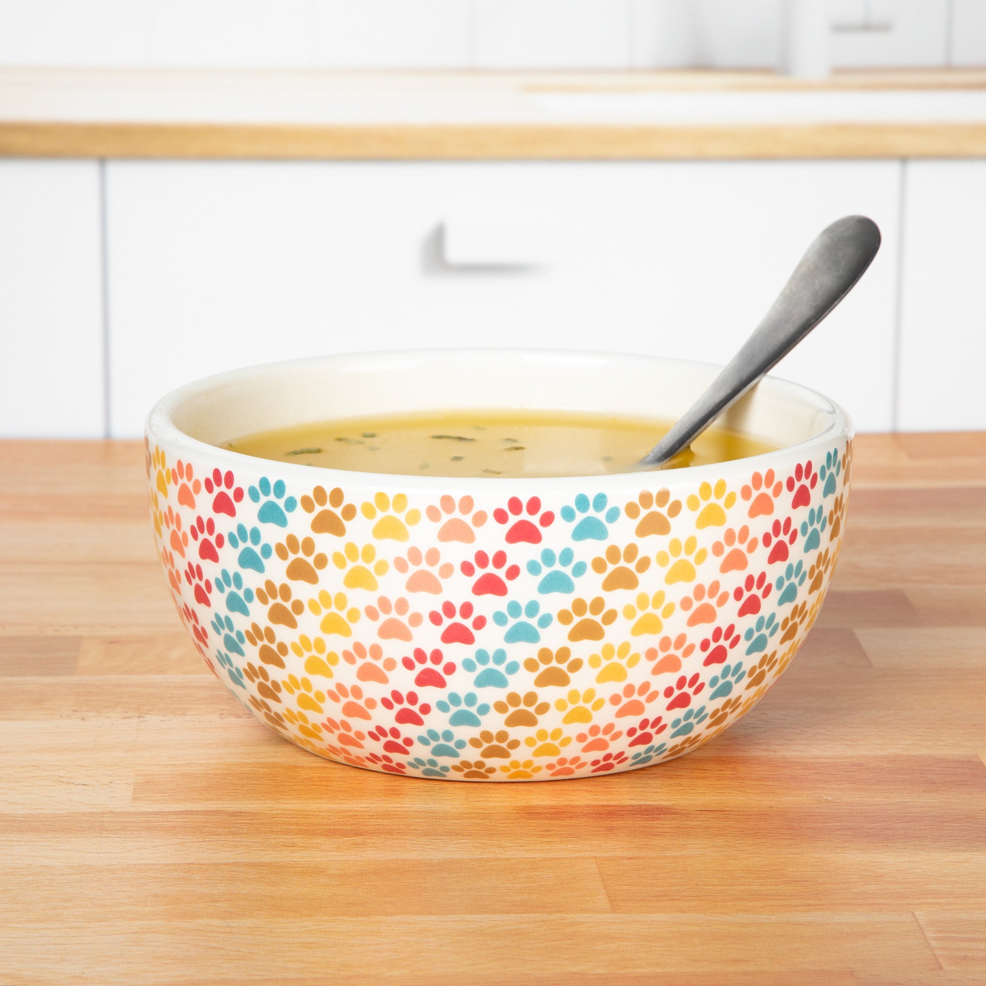 Ceramic Paw Lover Soup or Salad Bowl - Set of 4 - Aaria Tees Aaria Tees
