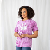Paw Print Boysenberry Tie-Dye T-Shirt - Aaria Tees Aaria Tees