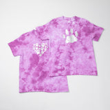 Paw Print Boysenberry Tie-Dye T-Shirt - Aaria Tees Aaria Tees