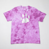 Paw Print Boysenberry Tie-Dye T-Shirt - Aaria Tees Aaria Tees