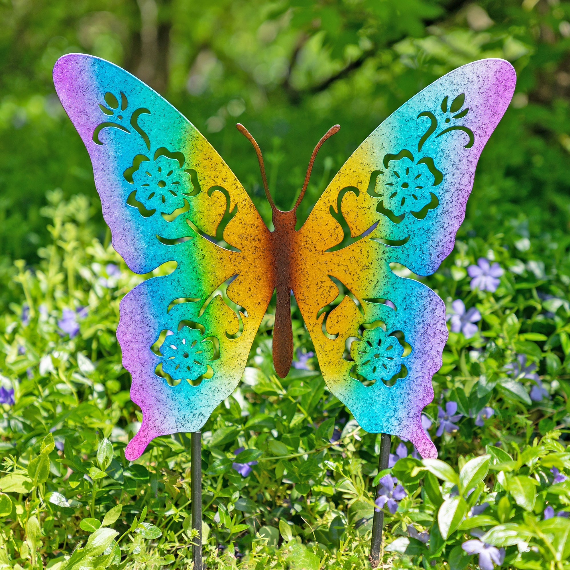 Fluttering Friends Silhouette Garden Stake - Aaria Tees Aaria Tees