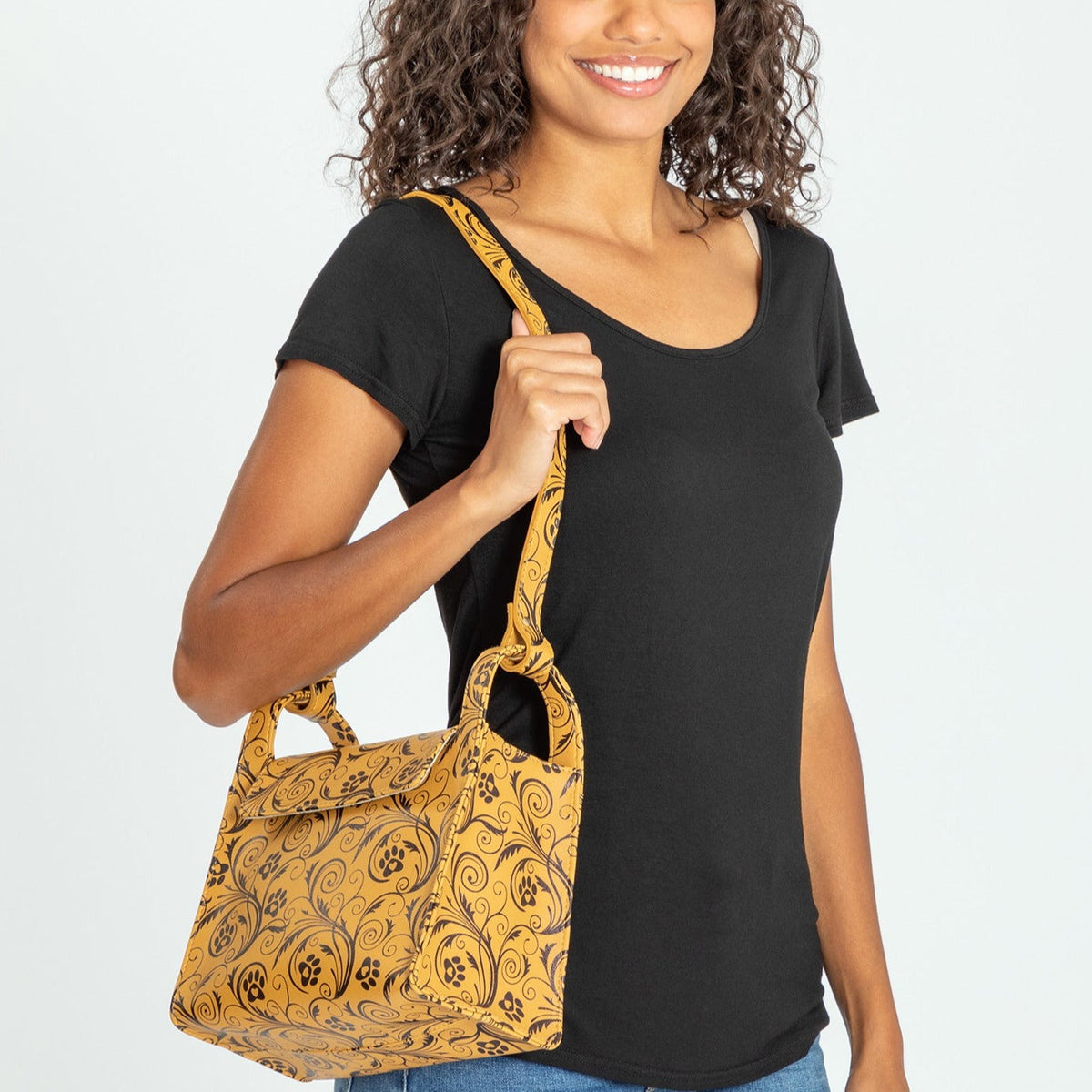 Paws & Vines Faux Leather Purse - Aaria Tees