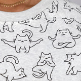 Cat Yoga Crew Sweatshirt - Aaria Tees Aaria Tees