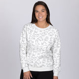 Cat Yoga Crew Sweatshirt - Aaria Tees Aaria Tees