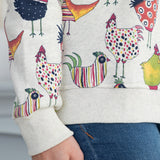 All Over Rooster Crewneck Sweatshirt - Aaria Tees Aaria Tees