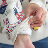 All Over Rooster Crewneck Sweatshirt - Aaria Tees Aaria Tees