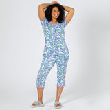 Marble Paw Garden Soft Touch Pajama Set - Aaria Tees Aaria Tees