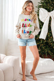 Sylevi Graphic Ribbed Loose Sweatshirt - Aaria Tees Aaria Tees