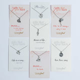 Music Lover Necklace - Aaria Tees Aaria Tees
