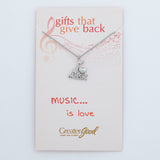 Music Lover Necklace - Aaria Tees Aaria Tees
