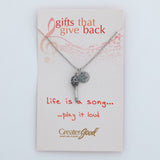 Music Lover Necklace - Aaria Tees Aaria Tees
