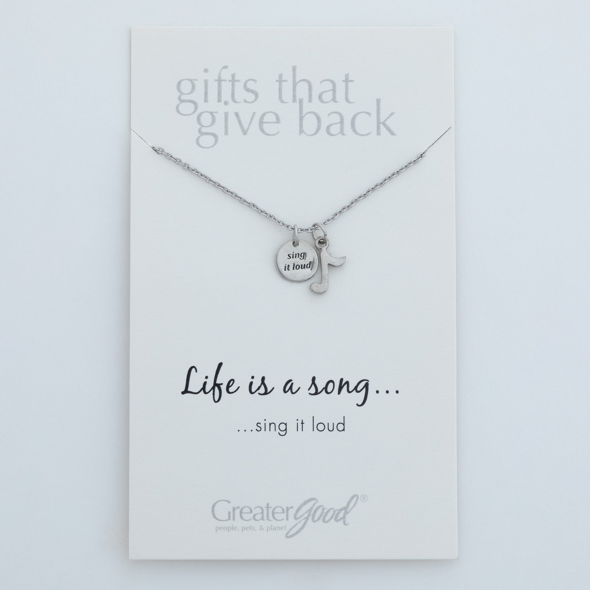 Music Lover Necklace - Aaria Tees Aaria Tees
