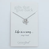 Music Lover Necklace - Aaria Tees Aaria Tees