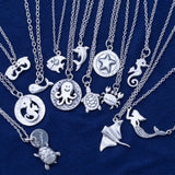 Under the Sea Pewter Necklace - Aaria Tees Aaria Tees
