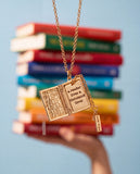 'A Reader Lives A Thousand Lives' Book Club Locket Pendant - Aaria Tees Aaria Tees