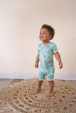 Puppy Egg Hunt (Romper) - Aquamarine - Aaria Tees Aaria Tees