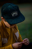 Green Rivers corduroy SnapBack hat for toddlers and youth Aaria Tees