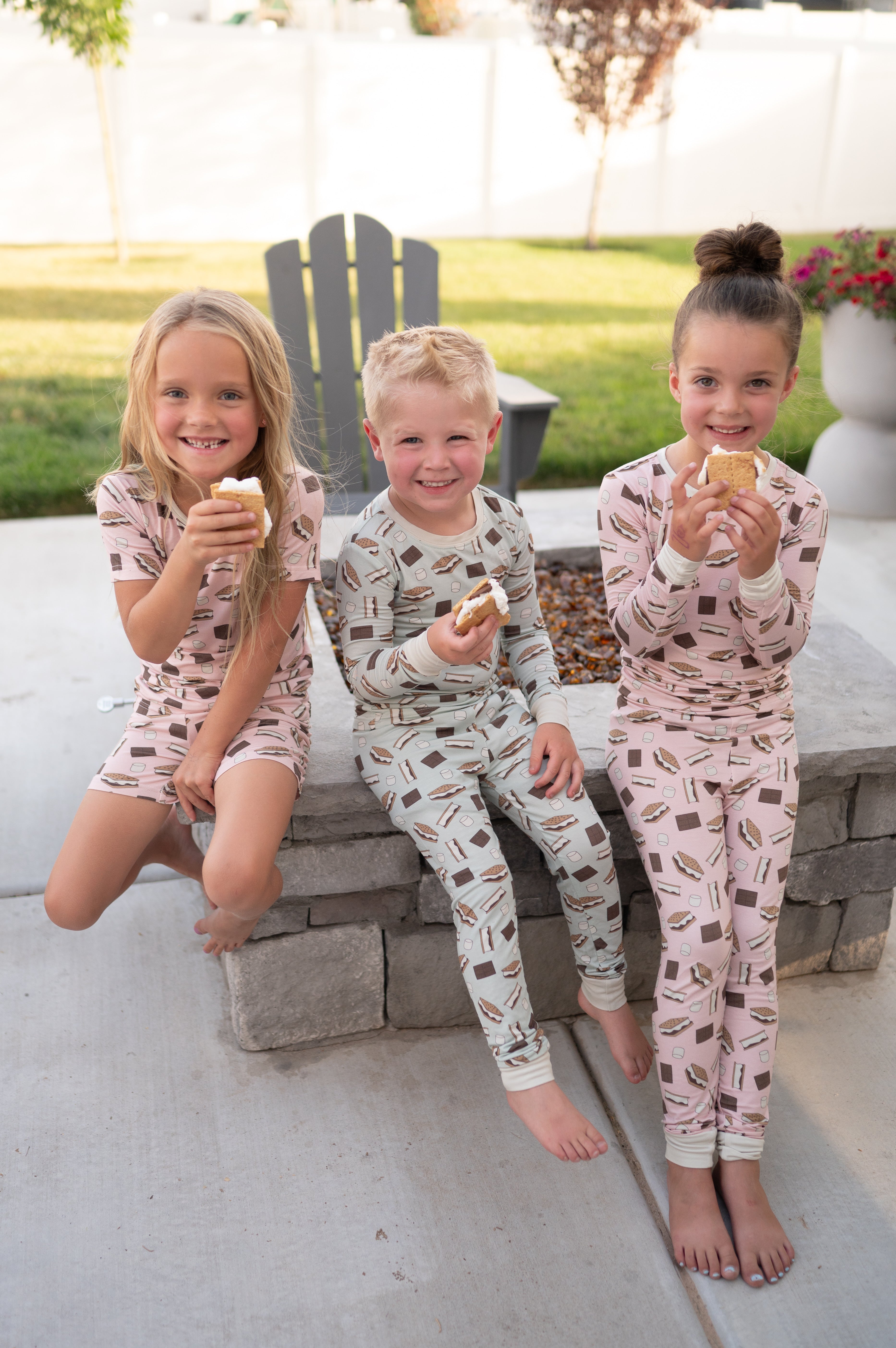 S'more to Love (Long Sleeve PJ) - Pink - Aaria Tees Aaria Tees