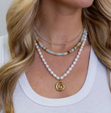 Amazonite Beaded Necklace Aaria Tees