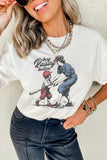White Busy Raising Ballers Cool Mom Tee Aaria Tees
