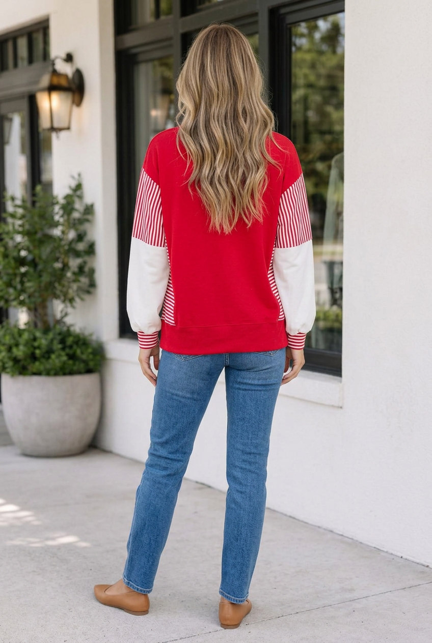 Melany Game Day Graphic Pullover - Aaria Tees Aaria Tees