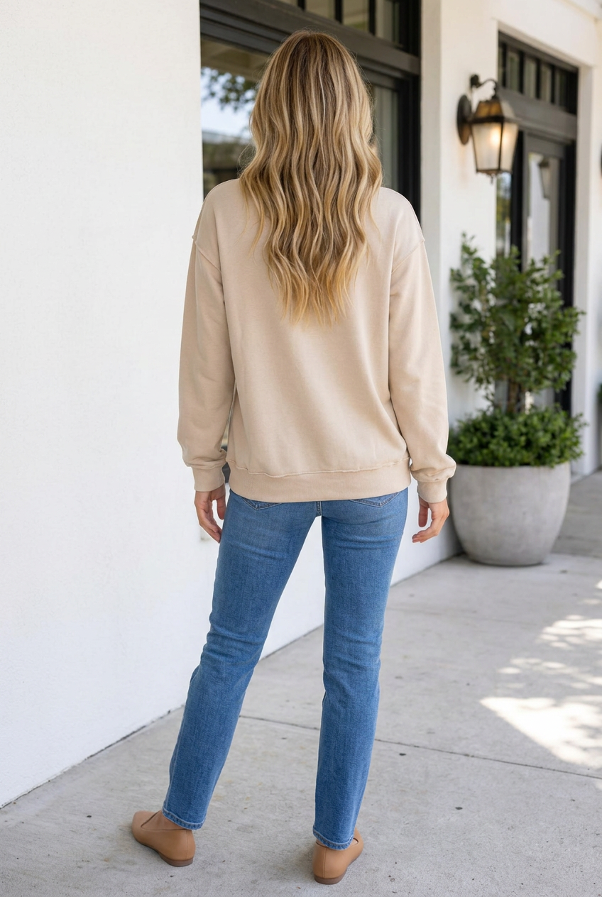Hayley Graphic High Baggy Sweatshirt - Aaria Tees Aaria Tees