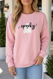 Lea Ghost Halloween Graphic Sweatshirt - Aaria Tees Aaria Tees