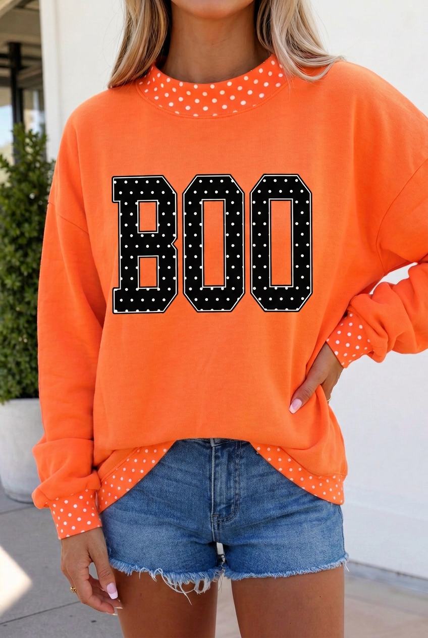 Gennah Print Baggy Graphic Sweatshirt - Aaria Tees Aaria Tees