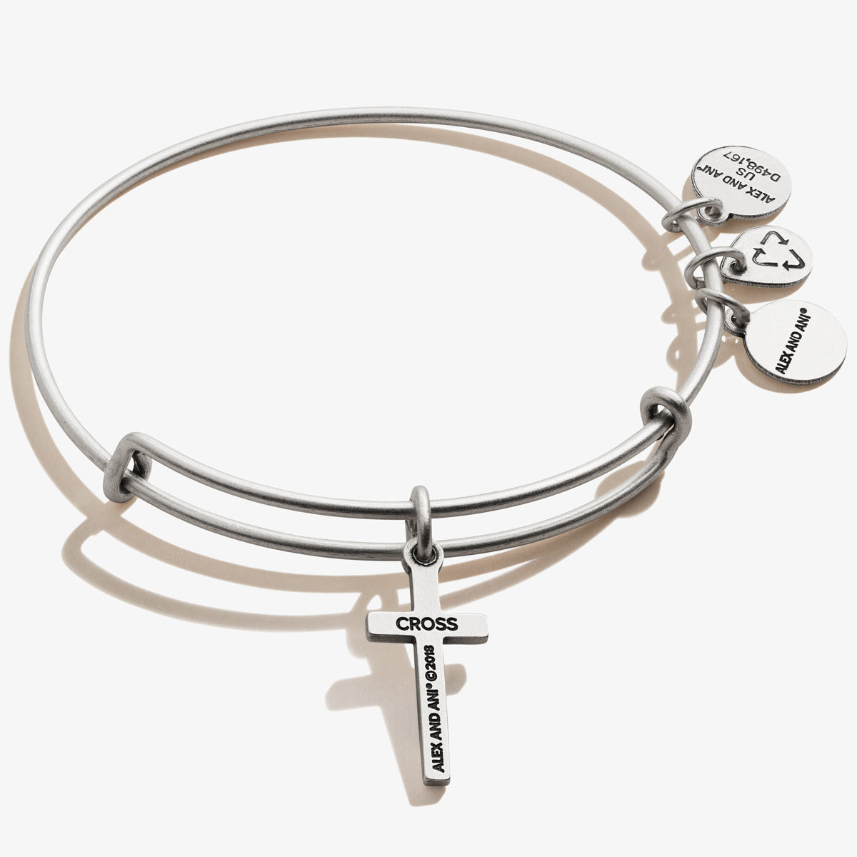 Cross Charm Bangle - Aaria Tees Aaria Tees
