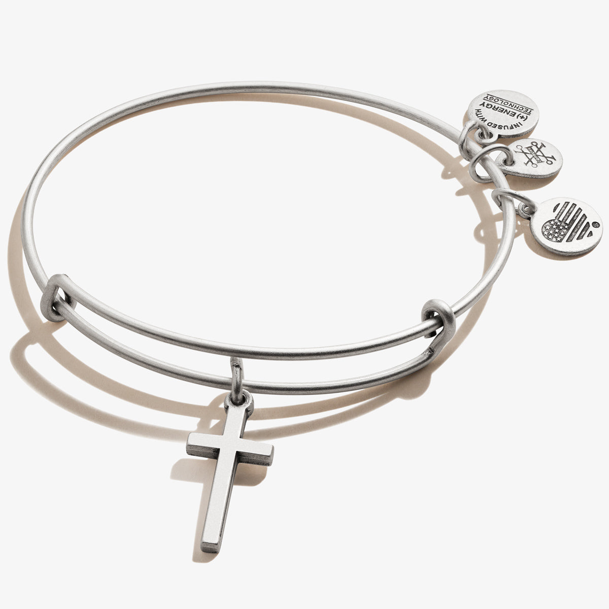 Cross Charm Bangle - Aaria Tees Aaria Tees