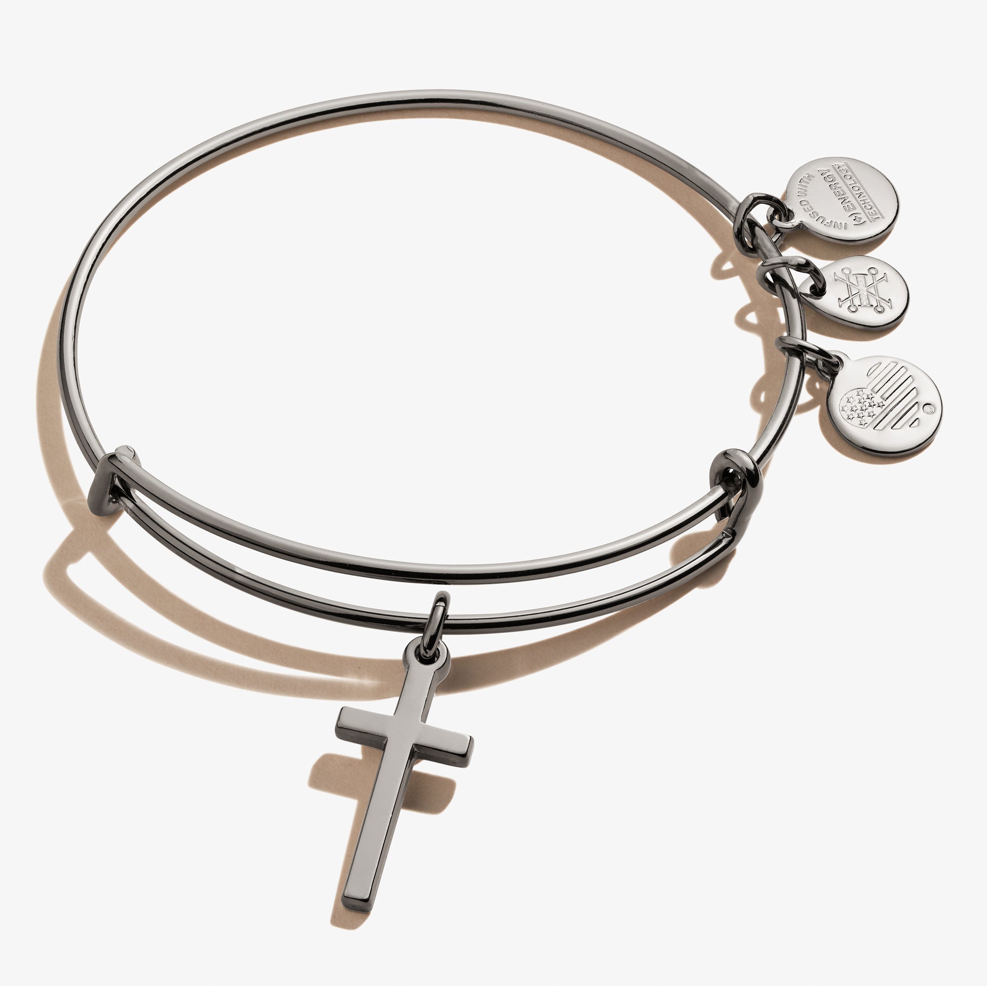 Cross Charm Bangle - Aaria Tees Aaria Tees