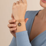 Evil Eye + Sodalite Charm Bangle - Aaria Tees Aaria Tees